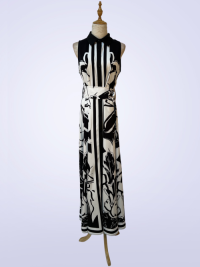 Print casual  dress yw-25007